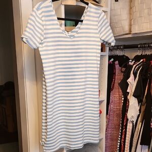 Dudley Stephens Blue and White Striped Dress